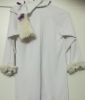 Kids Costumes to Hire - White onesie with fur & headpiece (purple ribbon)